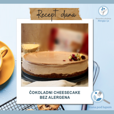 čokoladni cheesecake bez alergena