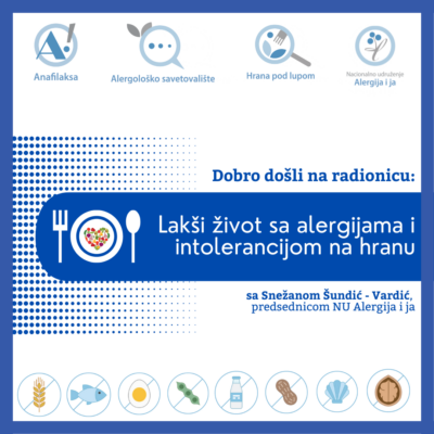 radionica lakši život sa alergijama i intolerancijama na hranu