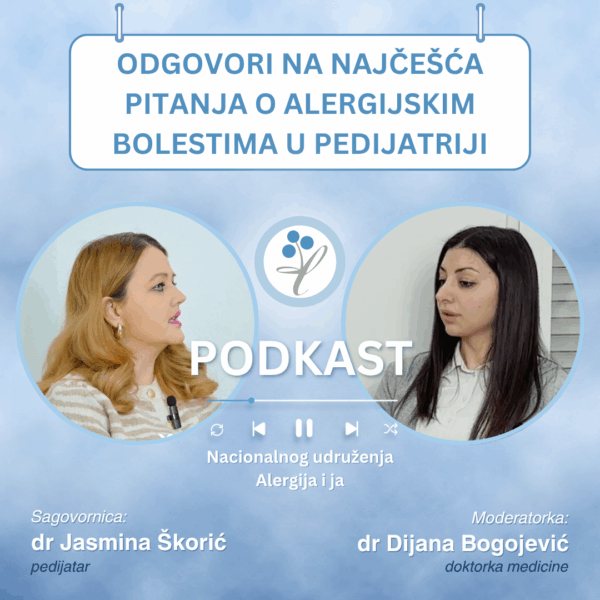 Alergija i ja podkast- epizoda 4: Odgovori na najčešća pitanja o alergijskim bolestima u pedijatriji
